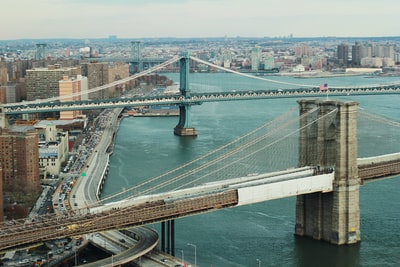 纽约布鲁克林大桥航空摄影

